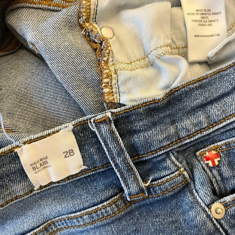 Hudson Blair Super Skinny Jeans Distressed Medium Wash Sz 28 - Picture 10 of 10